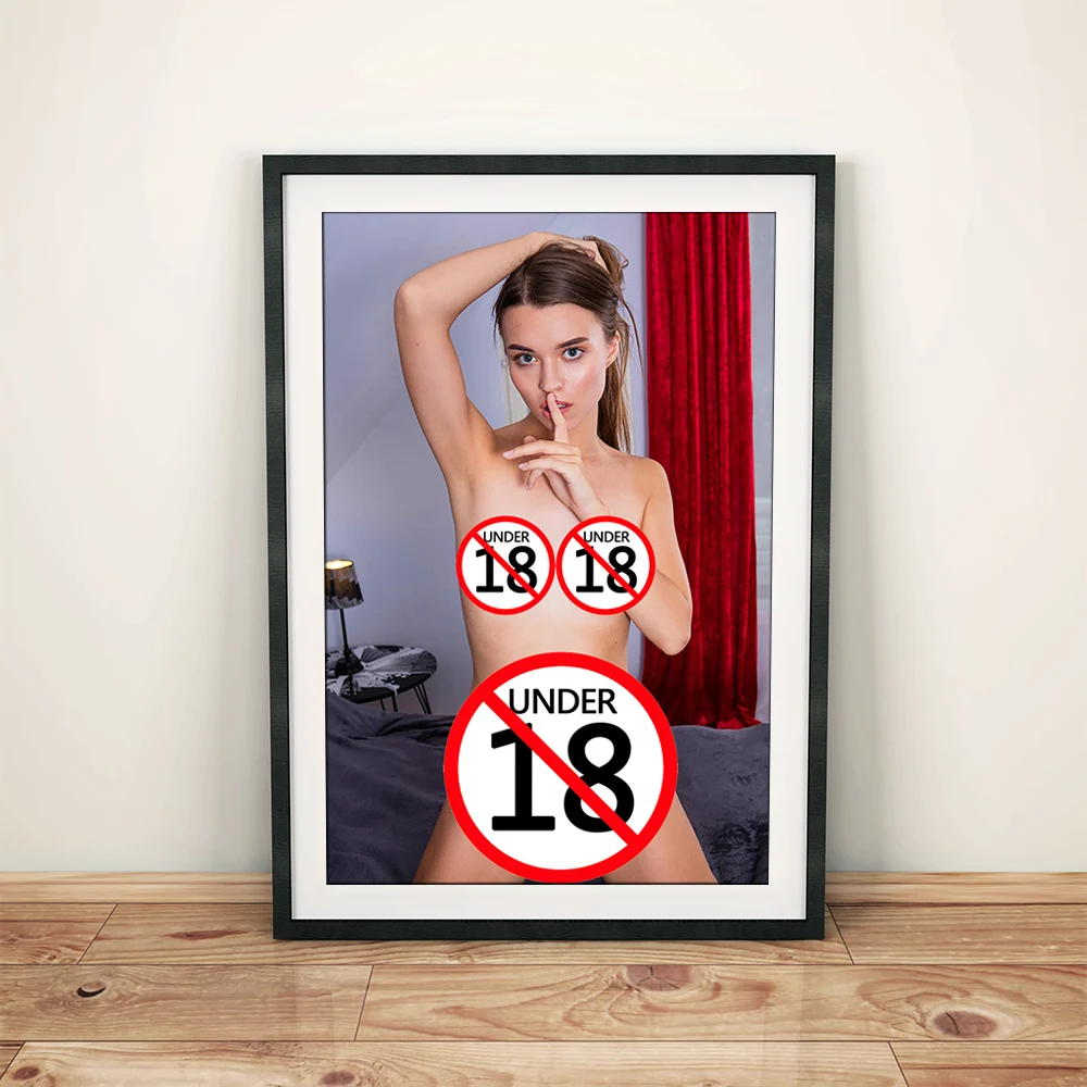 Sexy Nude Girl Poster Print Wall Art Canvas Painting Naked Beauty Picture Home Room Decor Aesthetic Mural Wallpaper Frameless