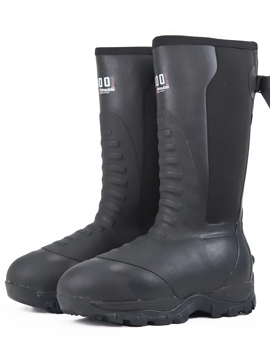 

Зимние резиновые сапоги Thiened, морозостойкие мужские охотничьи ботинки с высоким вырезом, утепленные хлопковые резиновые охотничьи ботинки Water oes