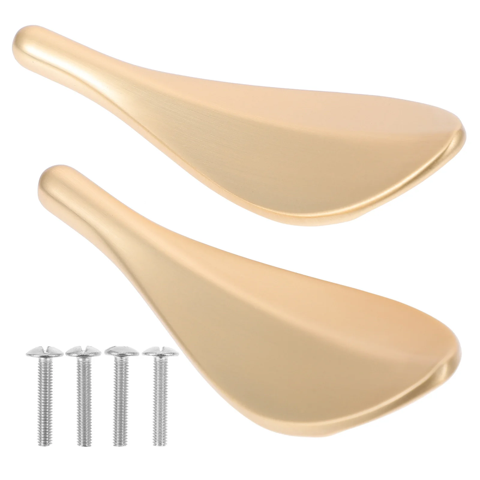 

2pcs Leaf Pull H les Zinc Alloy Durable Cabinet Knobs Drawer Hardware Dresser Wardrobe Bathroom Office Accessories