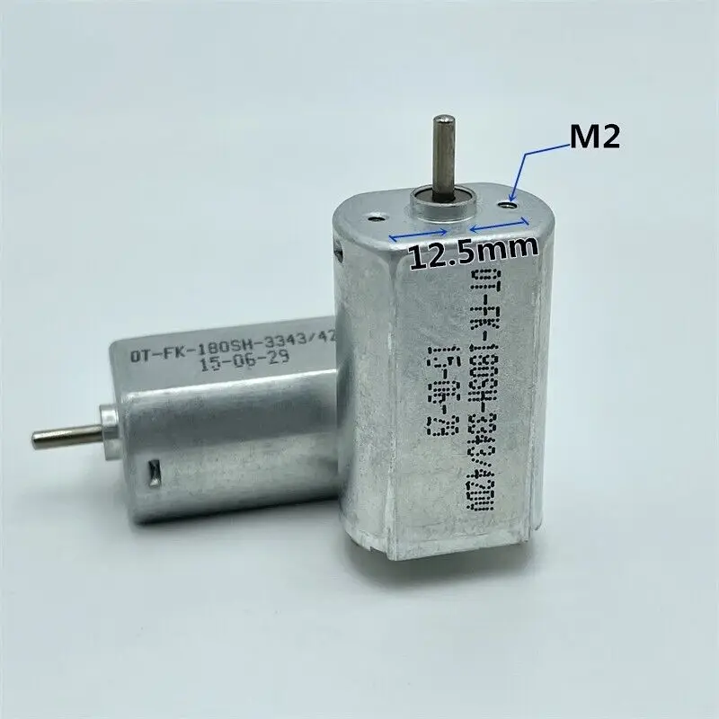 Micro FK-180SH-3343 Carbon Brush Motor DC 2.4V-6V 21800RPM High Speed Strong Magnetic Spraying Rotor for Toy Car Shaver Clipper