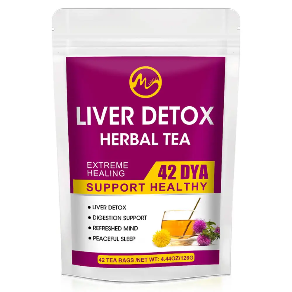 Liver Detox Herbal Tea for Digestion Support Refreshed Mind & Peaceful Sleep Natural Herbal Supplement Tea