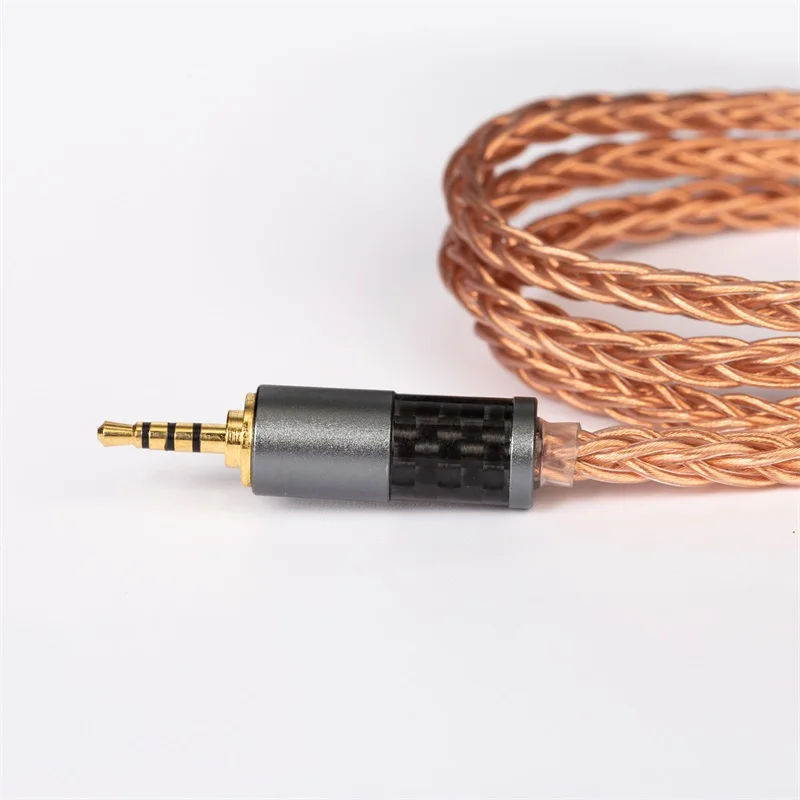 KBEAR Crystal-C 8Core 7N OCC Cable de auriculares mejorado adopting PVC 152 hebras Litz cables auriculares 2,5/3,5/4,4mm enchufe KBEAR Aurora