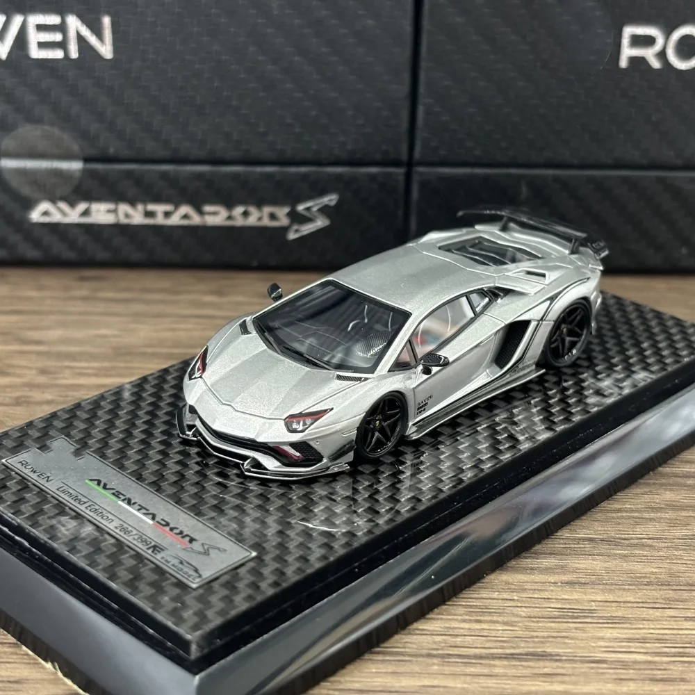 Newly Stock YM Model 1:64 Aventaodr S Rowen Silver Color Resin Model Car In 2024