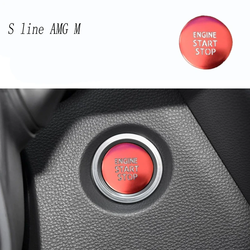 لتويوتا كورولا ليفين 2019-2024 محرك السيارة بدء وقف والعتاد التحول لوحة التيار المتناوب إيقاف الزر المركزي التبديل غطاء ملصق الكسوة LHD