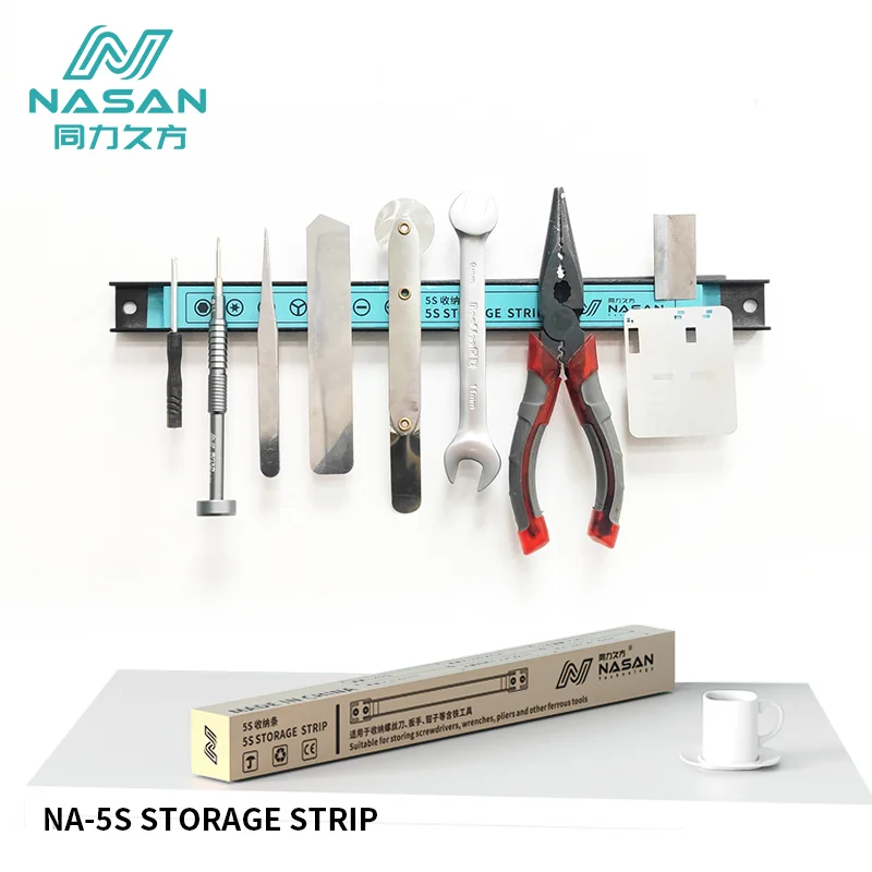 NASAN NA-5S Magnetic Tool Holder Magnet Tool Bar Strip For Repair Tools Storage Strip Screwdriver Knife Iron Products Storage