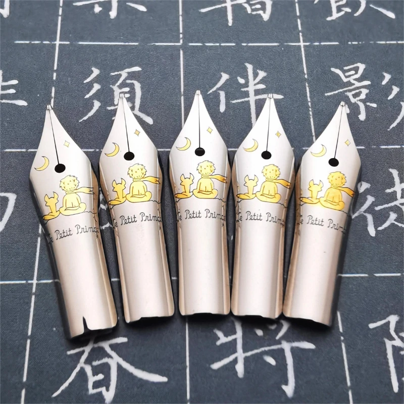 Little Prince Fountain ปากกาเคล็ดลับ 26 มม.F 0.5mm Nib Tip มือขัดใบมีดสํานักงานผู้ใหญ่นักเรียนการประดิษฐ์ตัวอักษร