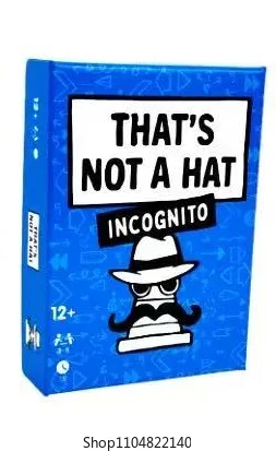 Unique That’s Not a Hat Happy Party Game Set,Top Board Game with Basic Extended Card Game, English Tabletop Game for 3-8 Players