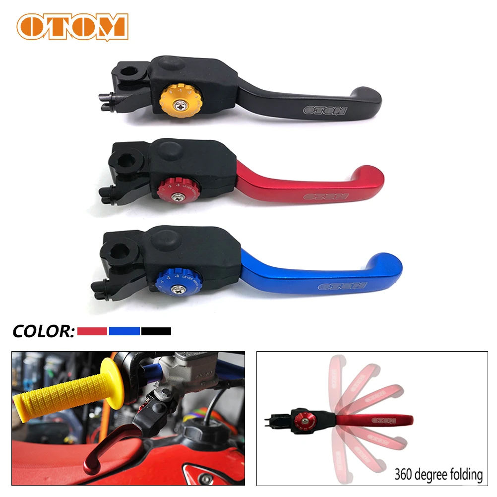 

OTOM Motorcycle Front Brake Lever 7 Gears Adjustable Folding Handle For NISSIN HONDA CRF250R CRF450R CRF250RX CRF450RX 2007-2023