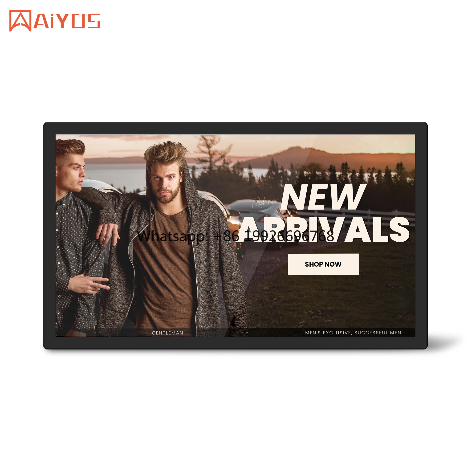 Goede verkoop van 15,6 '' Android 11-wandmontage Ultradunne medische behandeling Touchscreen Monitor Digitale signage-displays