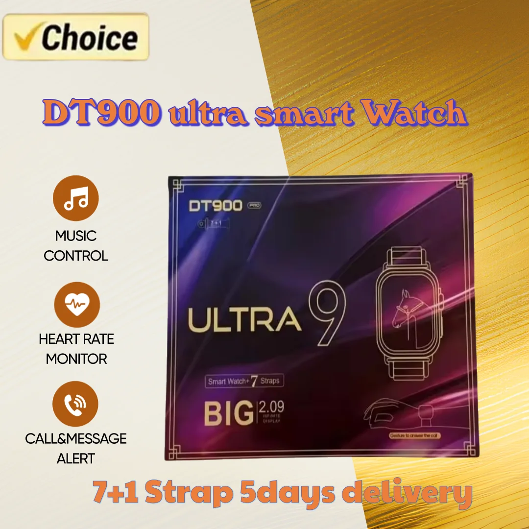 

7in-1 Watch Straps 2026 New Watch10 DT900 Smartwatch Amoled Circular Screen ECG Monitoring Reloj inteligente Wristwatch