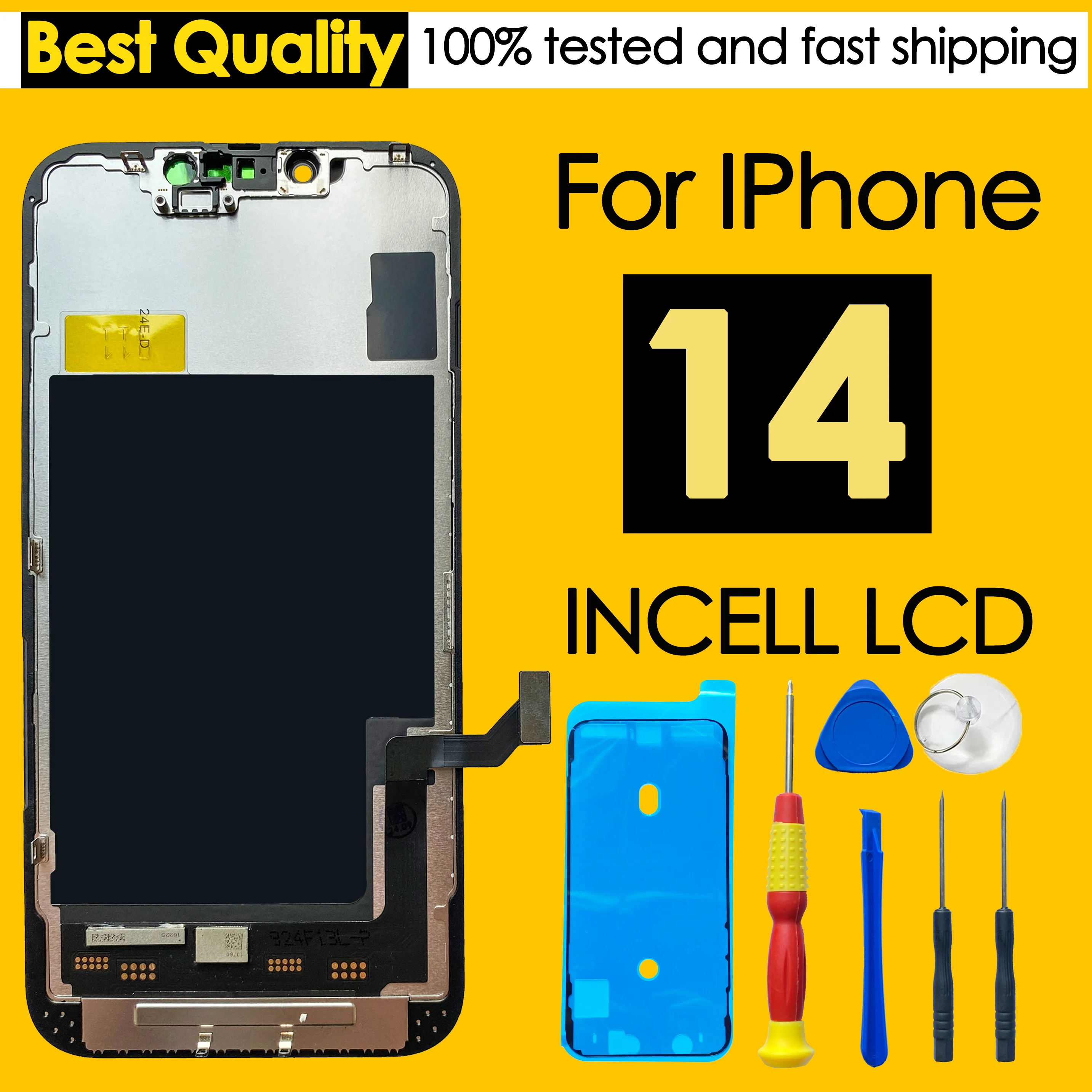 Alta qualidade aaa incell lcd para iphone 14 display touch screen substituição digitador assembléia peças de reparo kit atacado