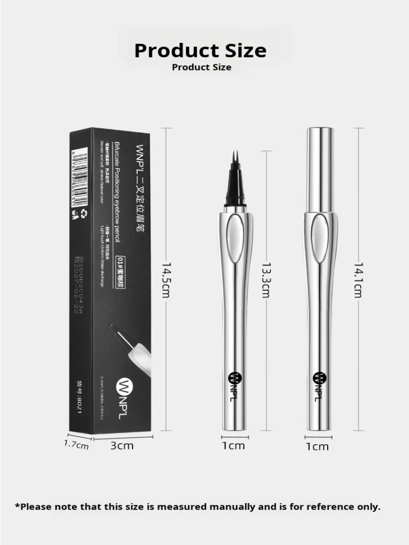 Bifurcated Eyebrow Pencil Waterproof Smudgeproof Extremely Fine Eyeliner No Color Loss Wild Eyebrow Stereo Eyebrow Pencil