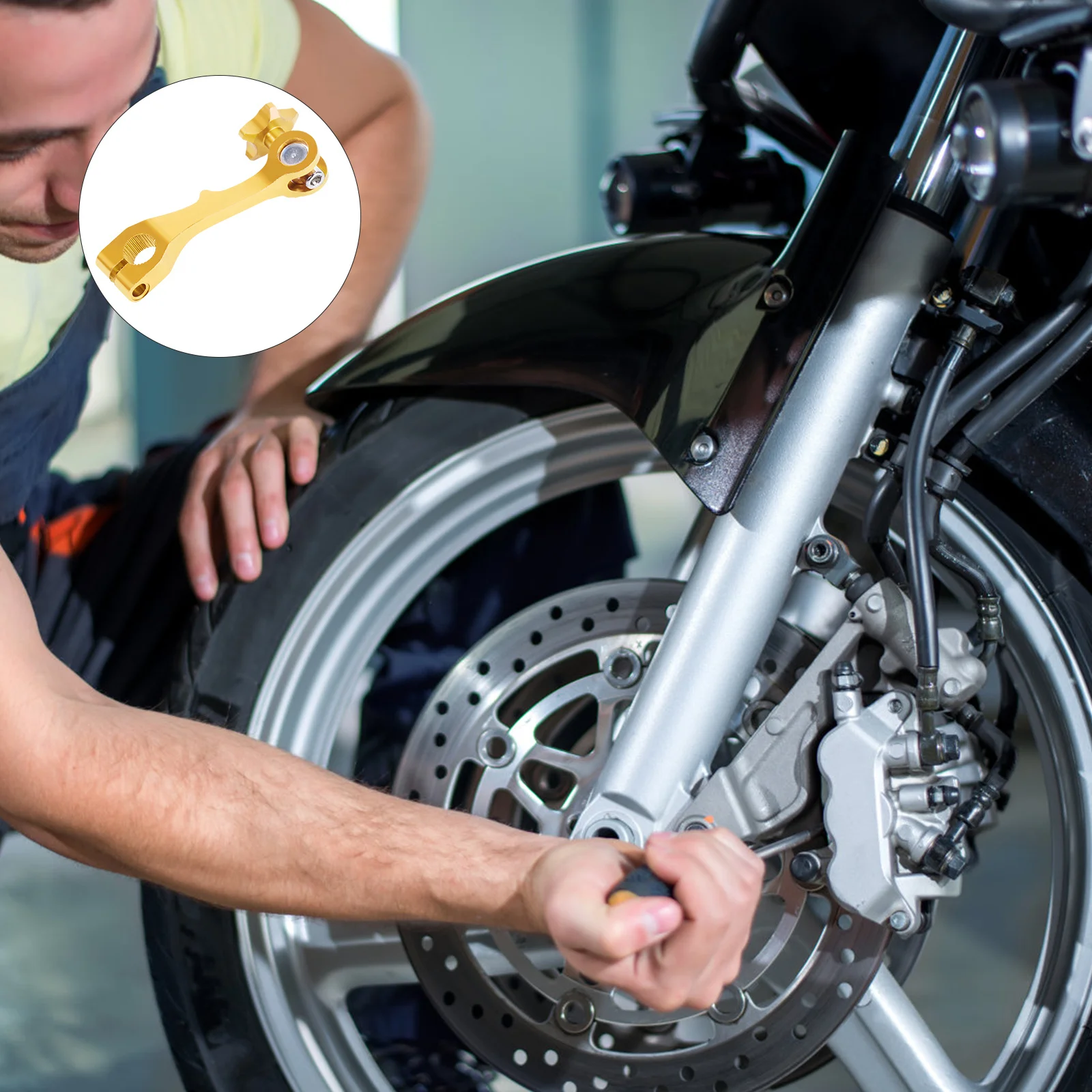 

Rear Motorbike Modification Accessory Alloy Brake Durable Solid Color Easy Install Decorative Engine Parts Rocker Arm Accessory