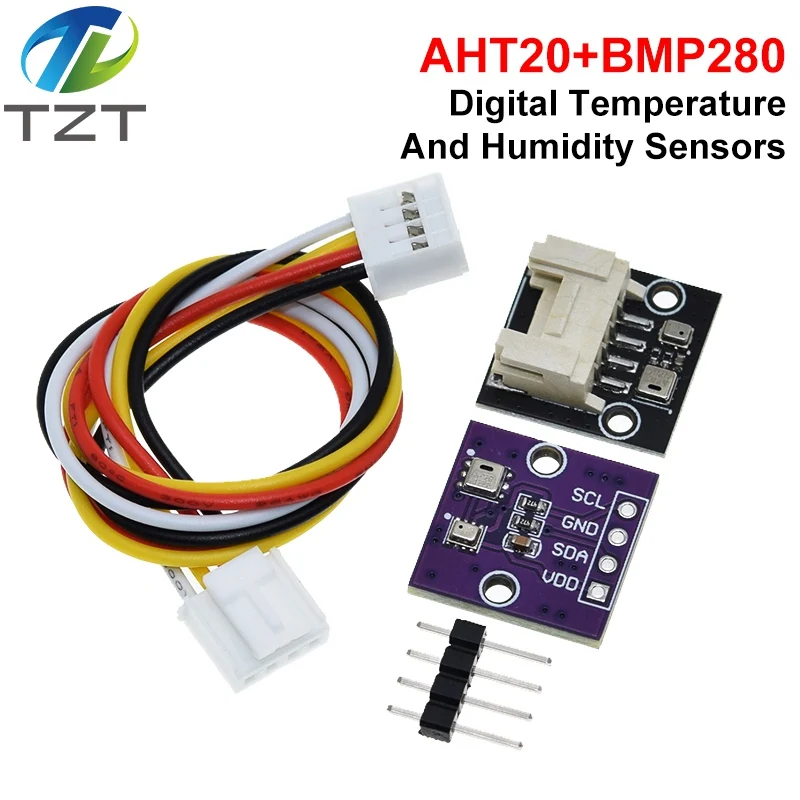 TZT 1/3PCS AHT20+BMP280 Temperature Humidity and Air Pressure Sensors Module High-precision For Arduino