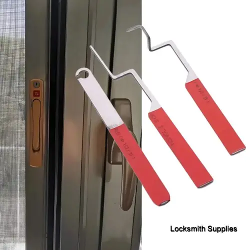 Compact Casement Windows Unlocking Tool Non-slip Convenient Lock Picking Set Professional Stainless Steel Door Open Keys