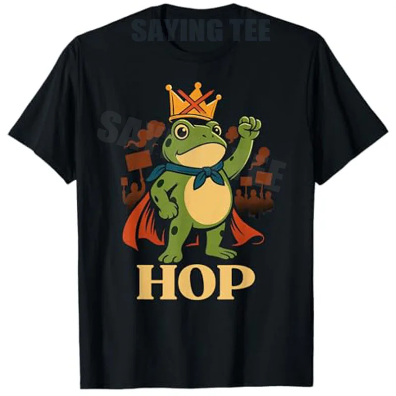 Lustiges Portland Frog Hop Protest Resist Frog No Kings Toad T-Shirt Ribbit Resist Repeat No Hope Without Hop Frogs Against Fascism – Detail 6