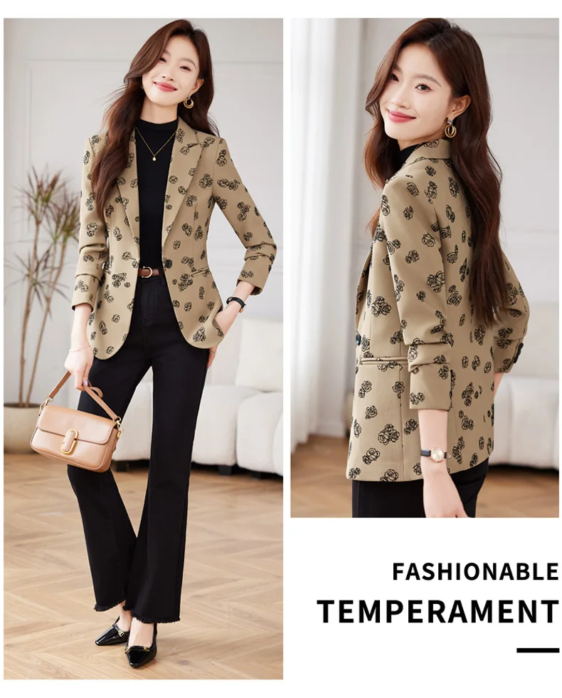 China Humen Clothing Wholesale Fashion High end Printing High quality Suit New Suit Top Coat Pants