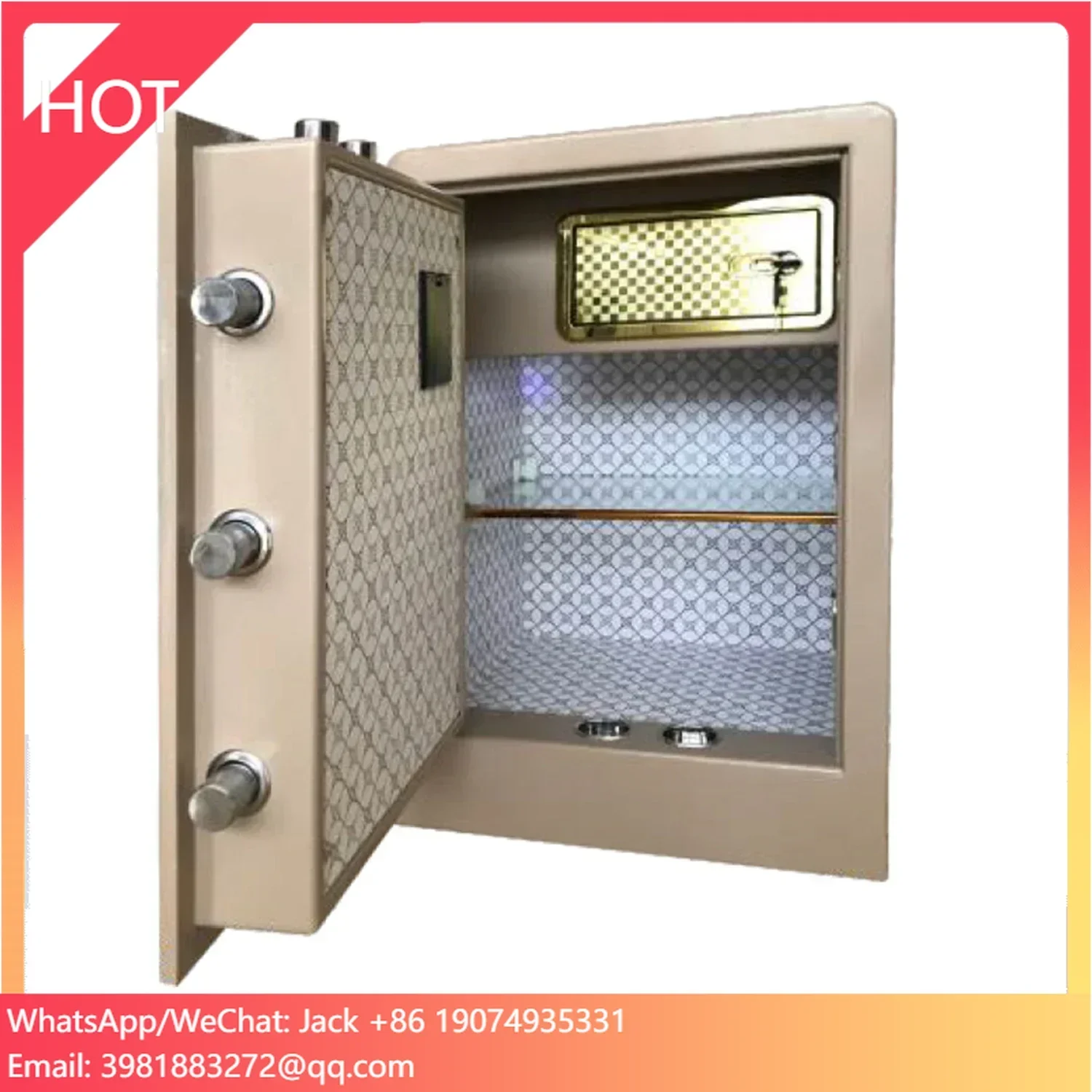 Large Steel Electronic Security Password Digital Deposit Safe Lock Home Money Cabinet Safe Box