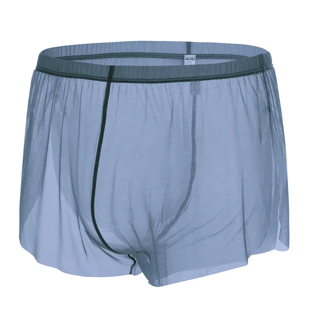 

Jinshi Men's Sexy See Through Boxers Sheer Breathable Trunks Comfort Fit Underpants For Men