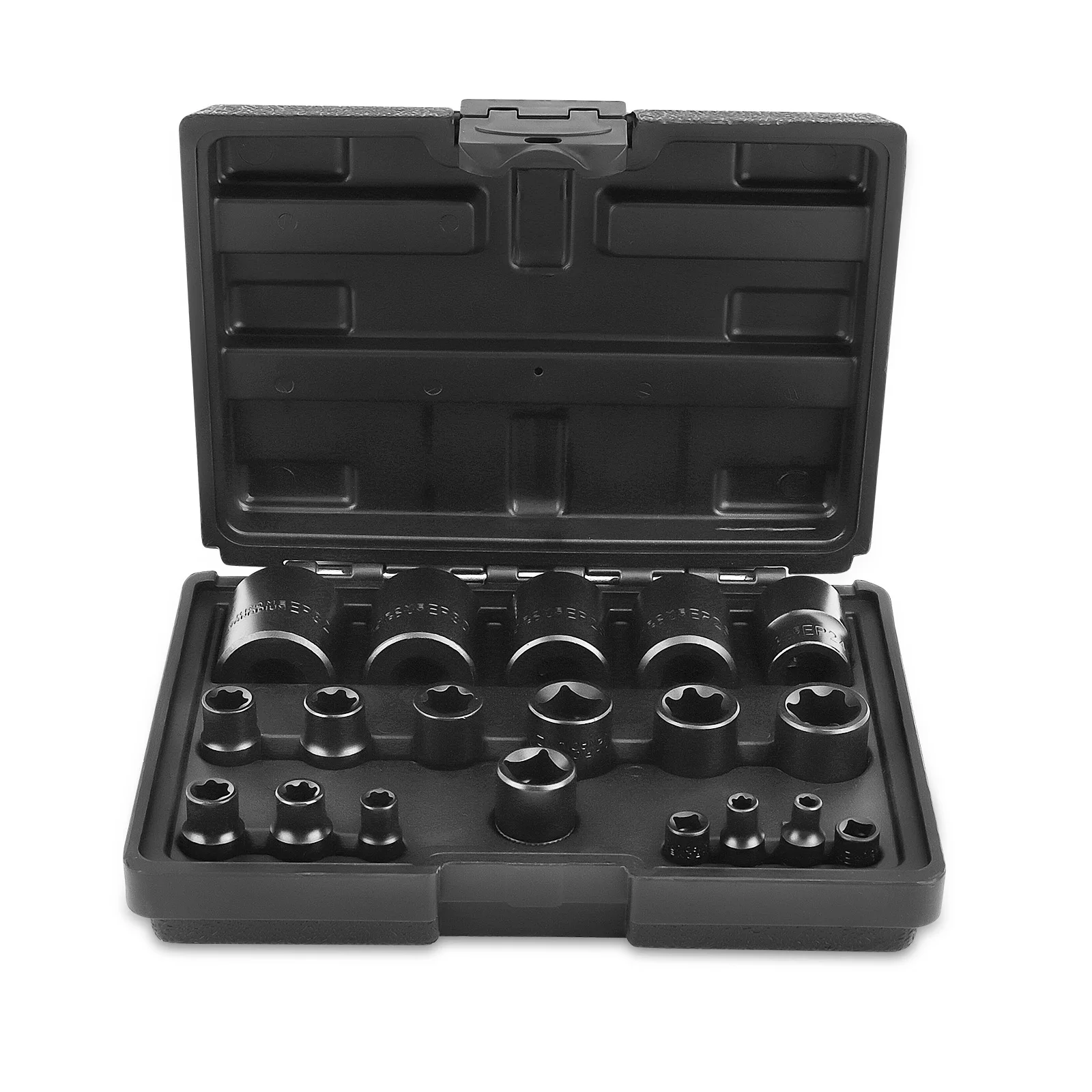 

19X External Plus Socket Set 6 Point EP Socket 1/4'' drive EP4 EP5 EP6 EP7 EP8