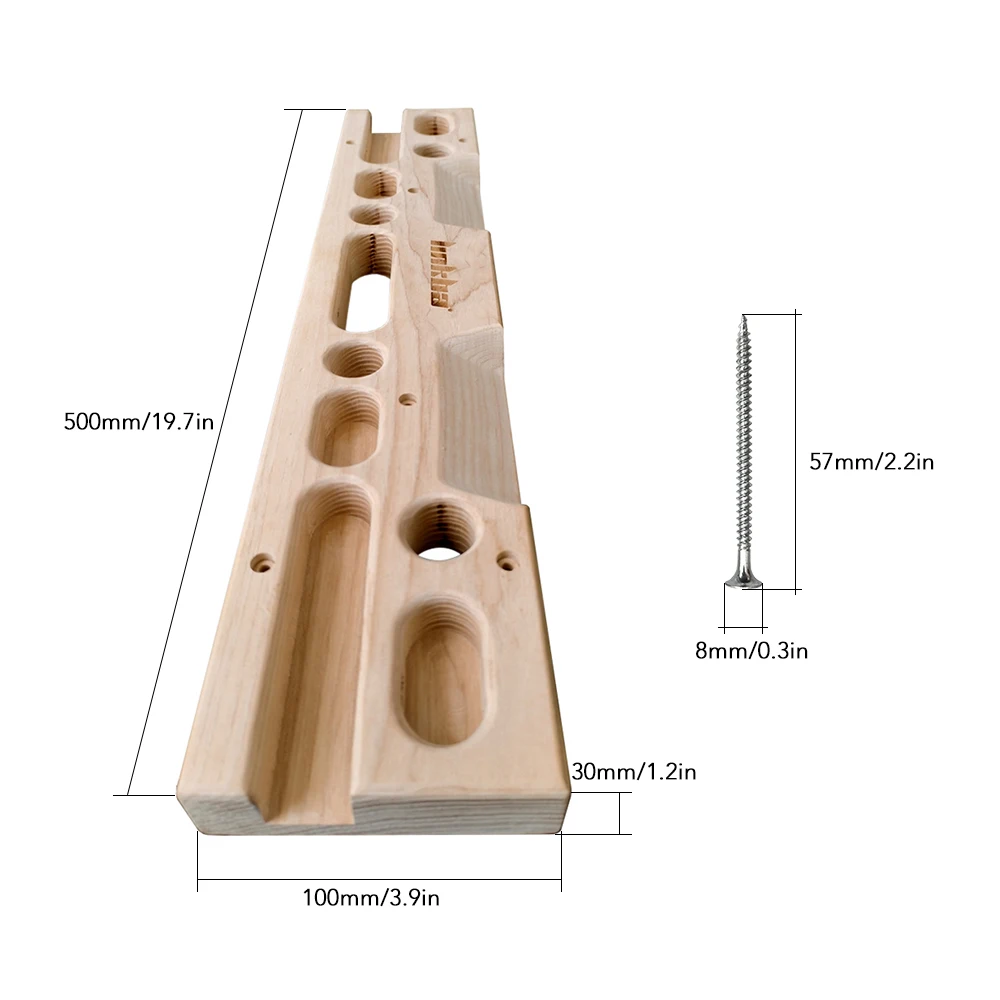 Drewniana deska do wspinaczki Podstrunnica do drzwi Sprzęt do wzmacniania dłoni do treningu chwytu palców i podciągania
