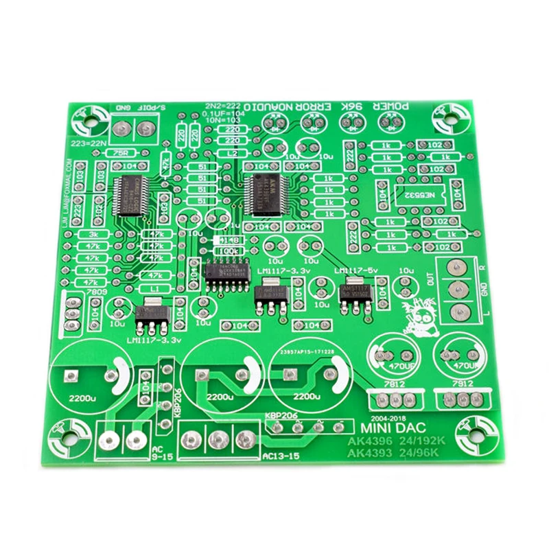 CS8416+AK4396+NE5532P ЦАП 24/192 AK4396 Поддержка готовой платы декодера 24 бит 192 К ГЗ 80 мм * 80 мм