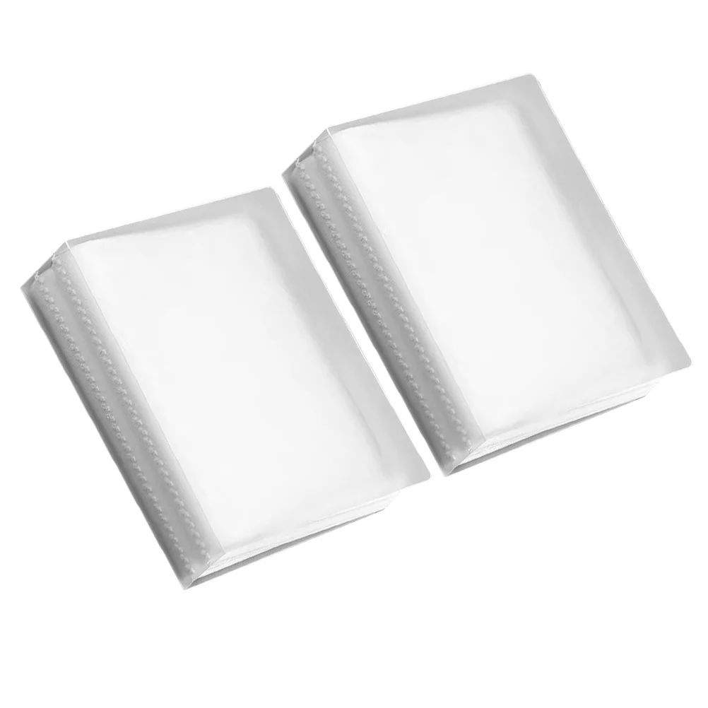 

2pcs Transparent Photo Album Premium Insert Design For Cards Collection Storage Holder Creative Film Picture Display Case