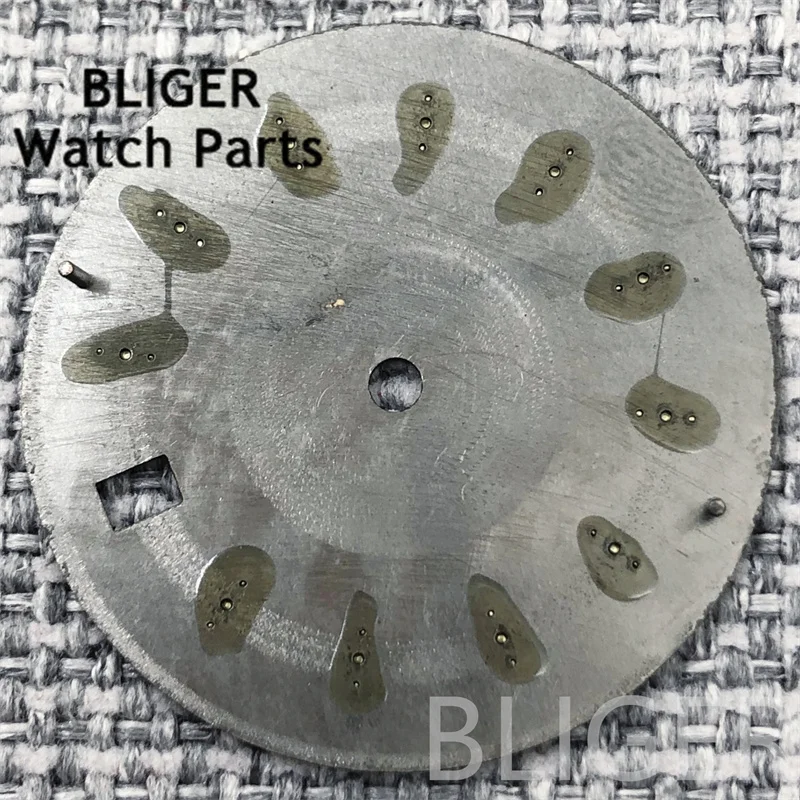 BLIGER 29 мм NH35 черный, белый, синий Sunberst, циферблат для часов, украшение с кисточкой и указателями для часов, подходит для модификации NH35A, аксессуары