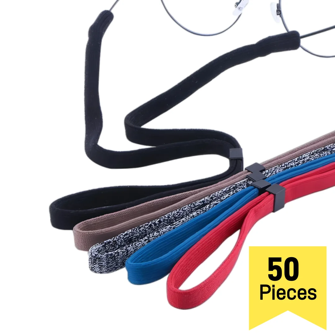 

50PCS Eyeglasses Straps - Anti-Slip Eyewear Retainer Cords for Running, Basketball & Outdoor Activities