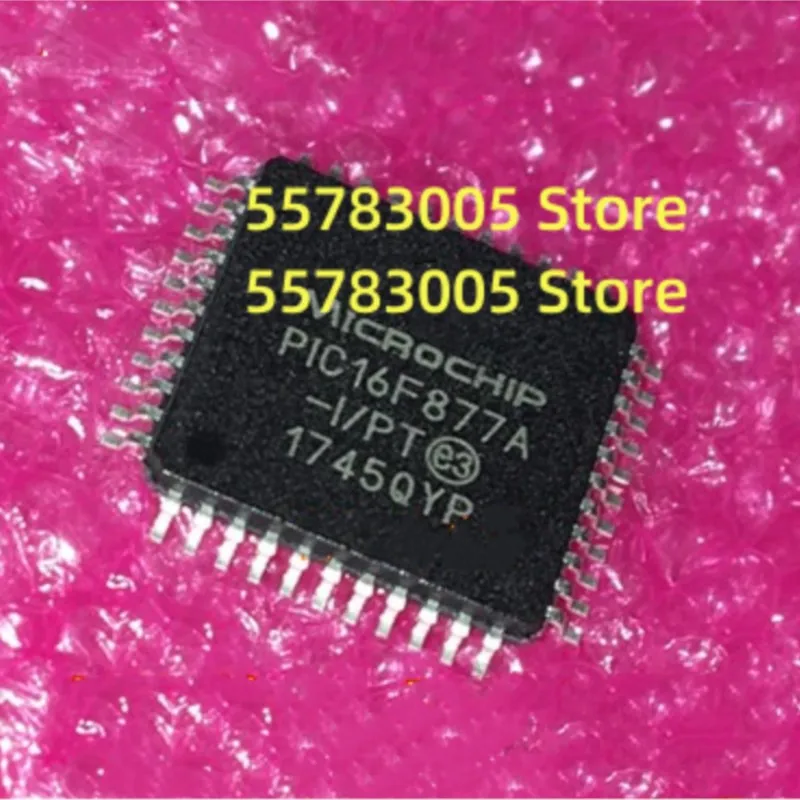 5PCS New PIC16F877A-I/PT  TQFP44 Microcontroller chip IC