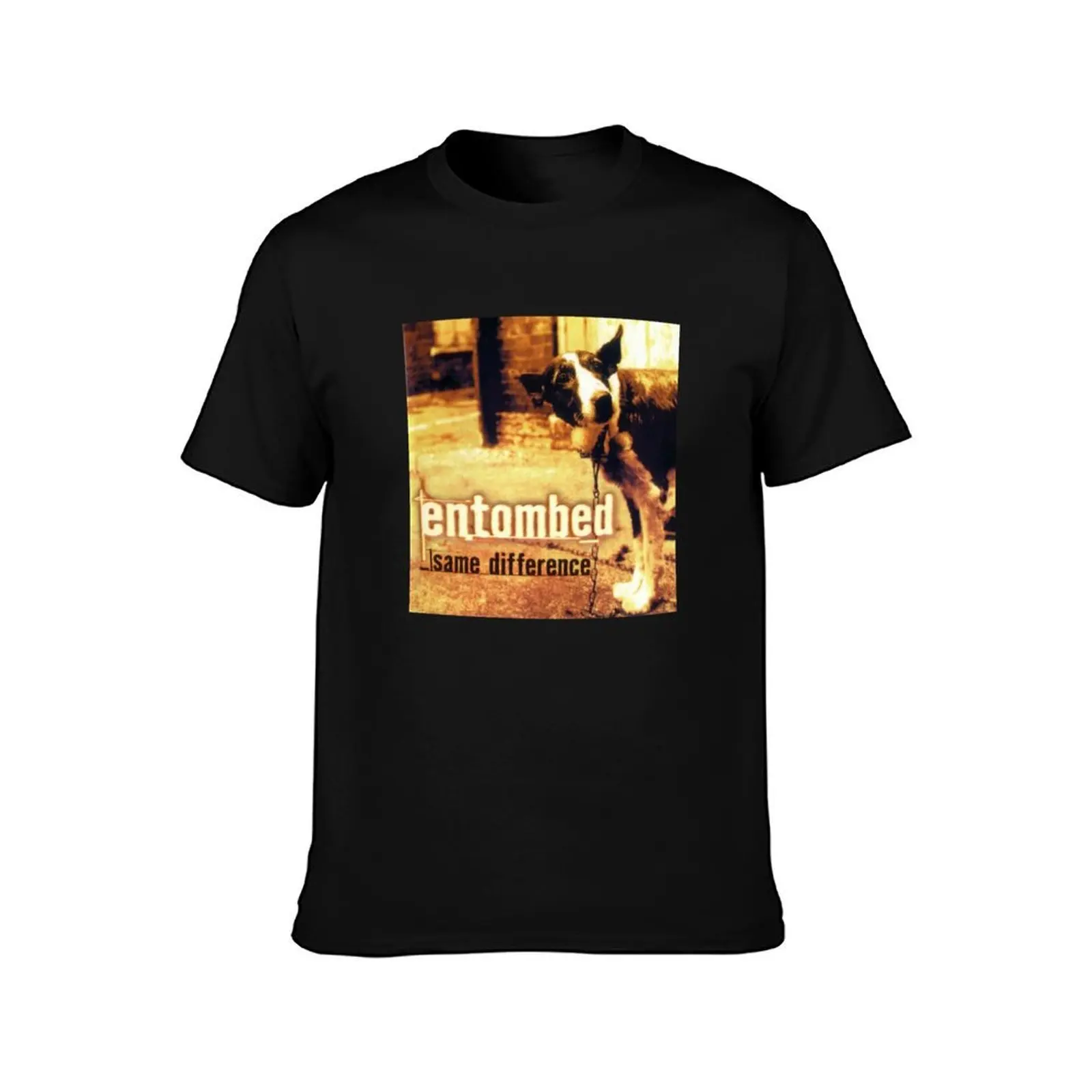 Entombed Same Difference Album Cover. T-Shirt, Summer Casual Cotton Tee, Oversized Streetwear Tops, Vintage Graphic Print