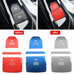 Alloy Car Electronic Handbrake Button Sticker Interior Modification Auto Product Parts Accessories for MG GT 2022 2023 2024