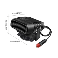 Portable Car Heater Fast Heating Car Windshield Heater 12/24V Heater Fan Combo 120W/200W Portable Windshield Defroster Dual Use