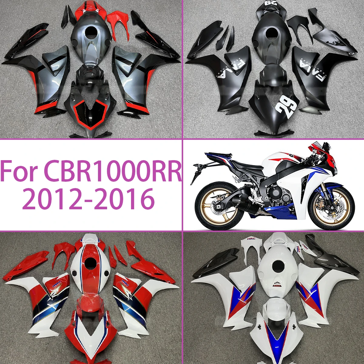 

Обтекатели уникального дизайна, настраиваемые стили для Honda CBR1000RR 2012-2016 обтекатели под давлением 12-16 CBR 1000RR