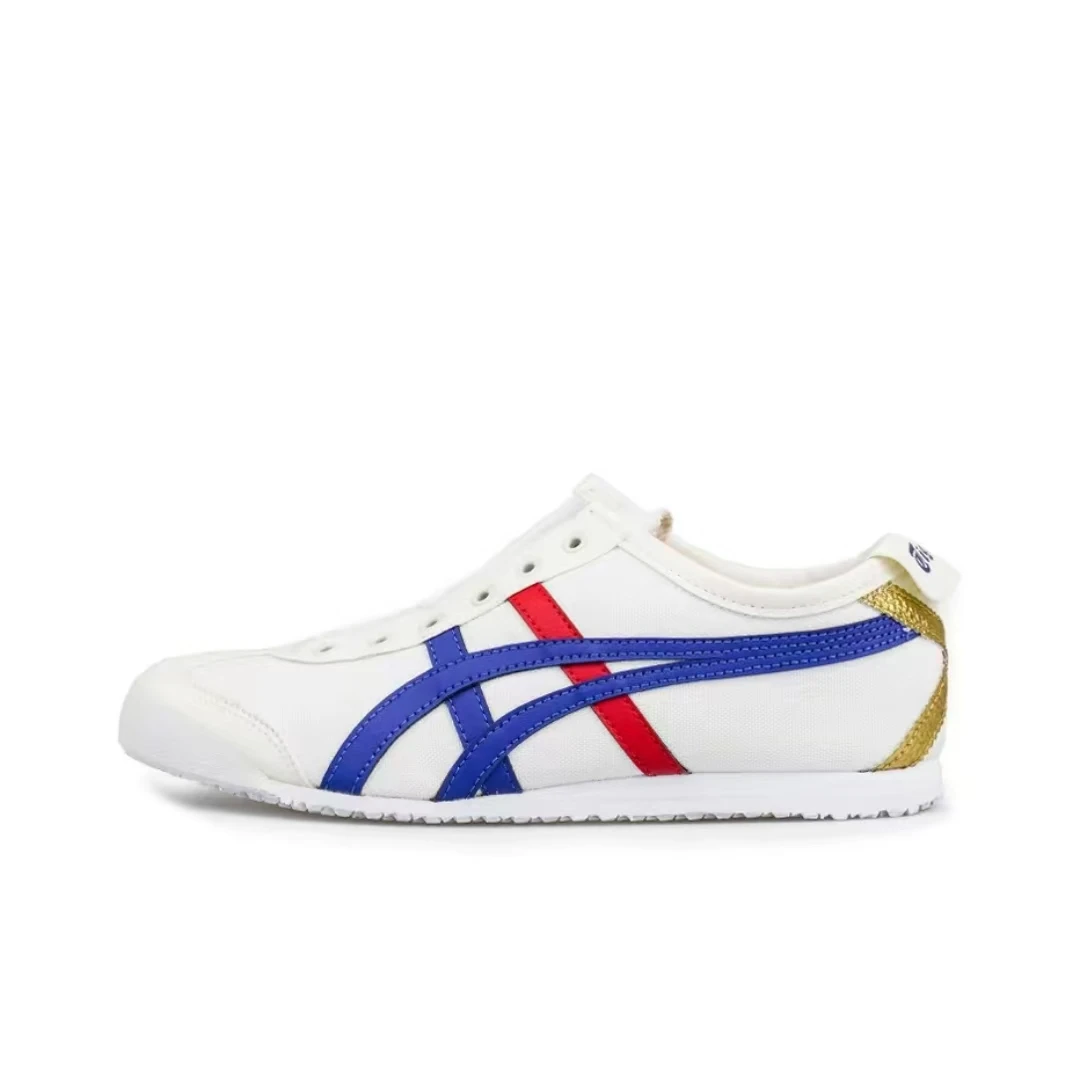 Onitsuka Tiger Hommes et Femmes Mexique 66 Chaussures de course à enfiler pour hommes et femmes Baskets légères et respirantes