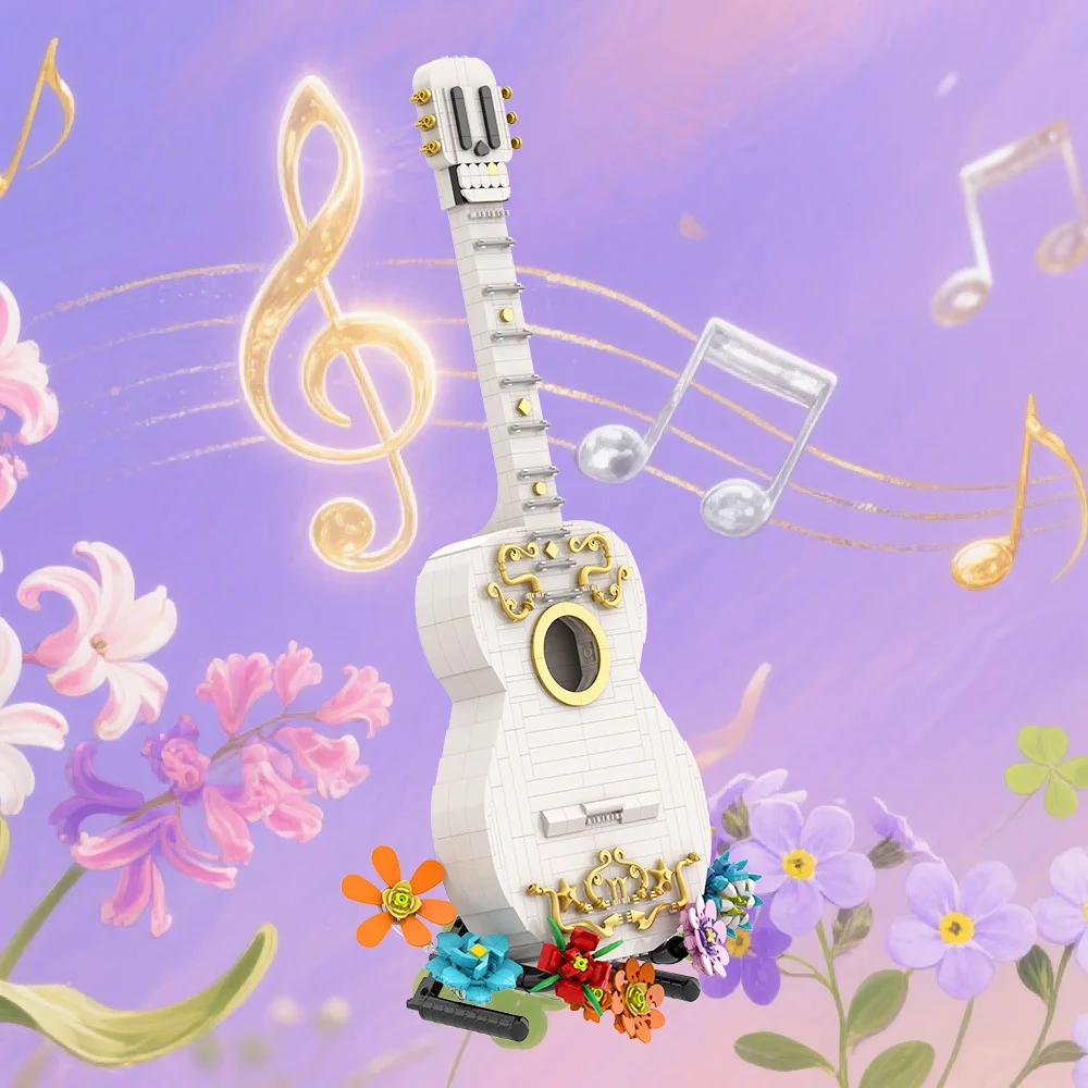 ゴブリックス MOC DIY 映画ギター デザイン 組み立てブロック モデル 創造性 ギター ブロック diy 組み立ておもちゃ 子供向けギフト