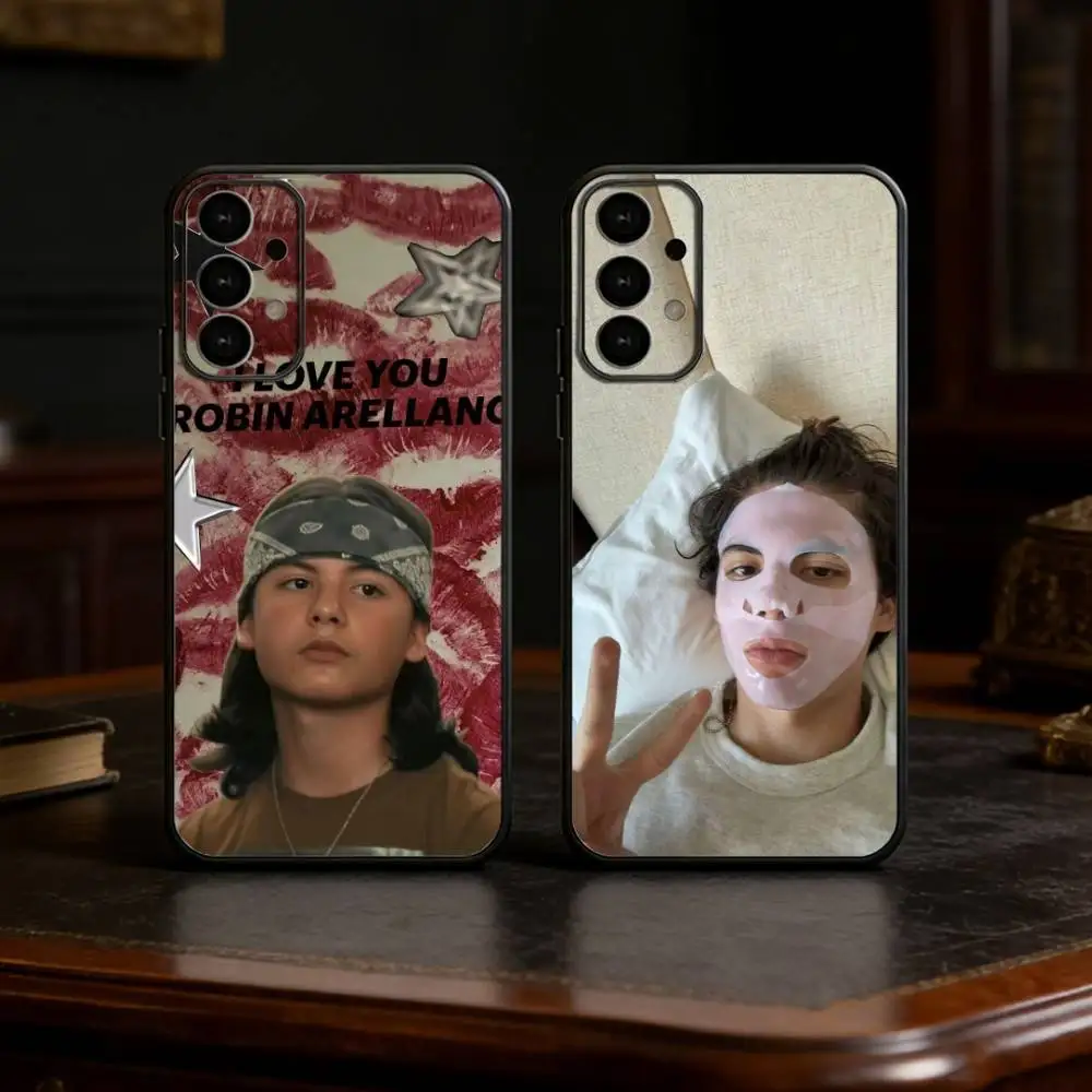 Coque de téléphone Cool M-Miguel Cazarez Mora pour Samsung S25,24,21,22,23,30,Ultra,20,Plus,Fe,Lite,Note, couverture noire souple