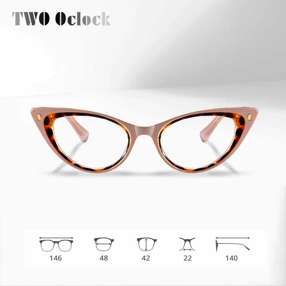 High Quality TR90 Women Anti Blue Glasses Cat Eye Eyeglasses Modeling Anti Glare Glasses Eye Protection Gaming Computer Eyewear