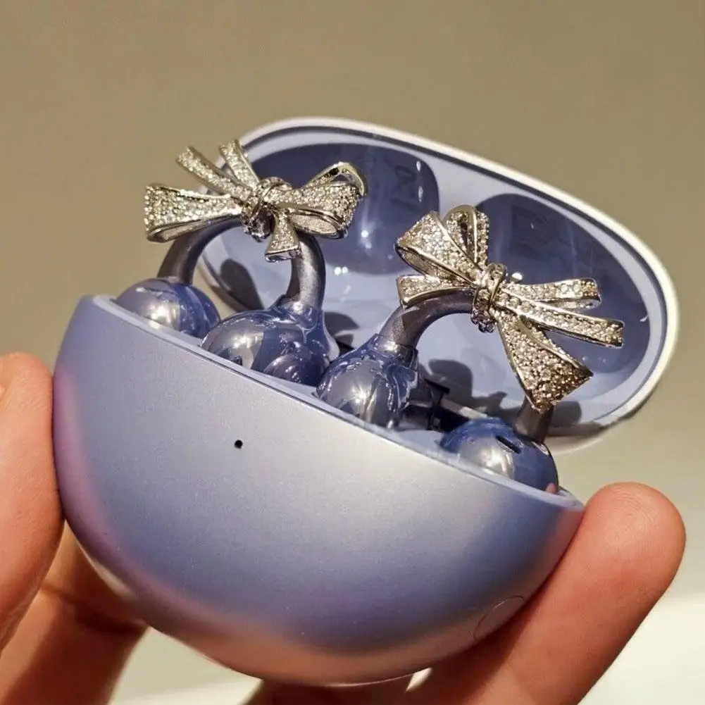 Crystal Zircon Earphone Clip Open-Ear Jewelry Exquisite Design Earphone Accessory Flash Diamond Personalized Wireless Earbuds view 6
