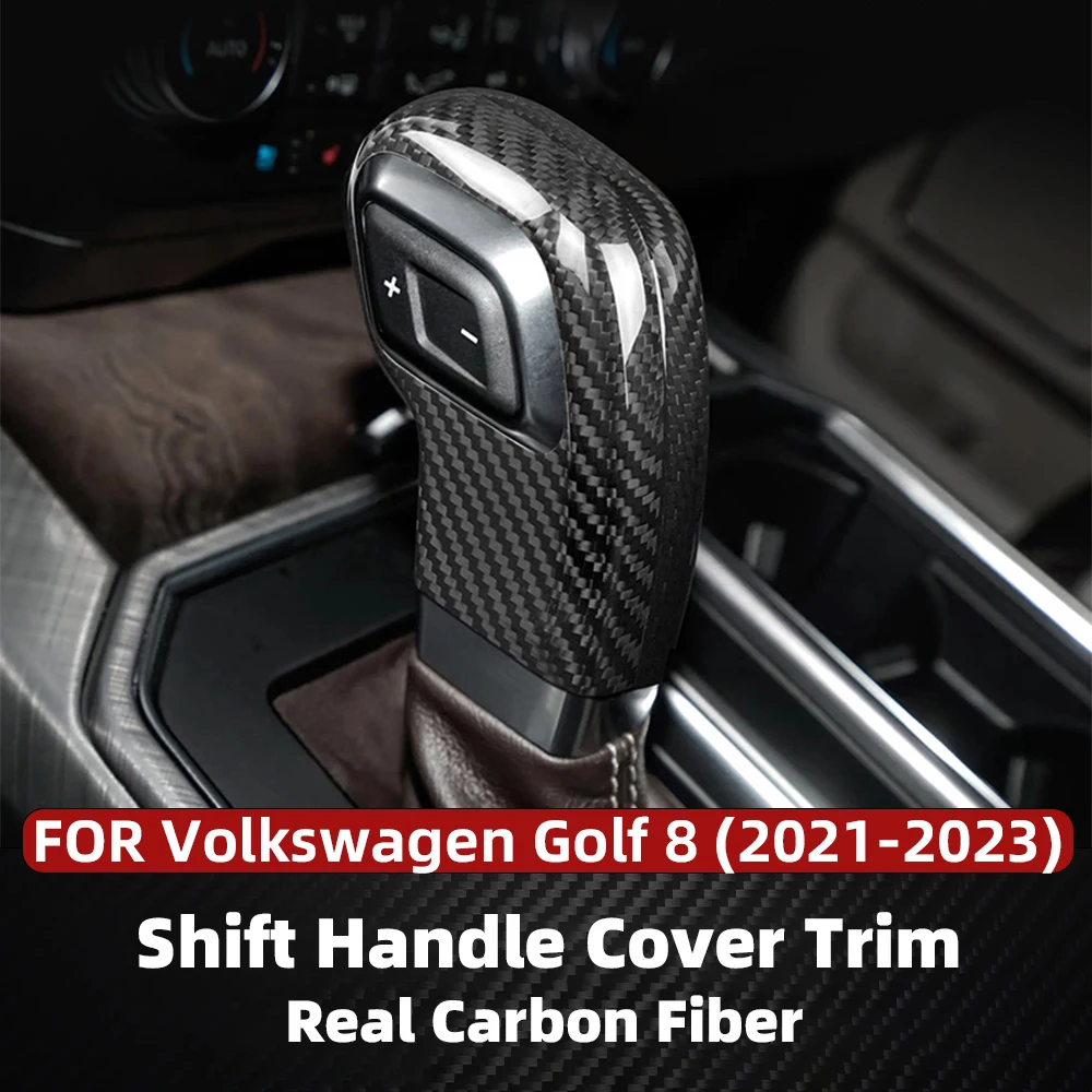 

Ручка переключения передач автомобиля из настоящего углеродного волокна для ​ Накладка на головку переключения передач Ford F-150, 2019 2020, интерьер ​ Черно-красные автоаксессуары