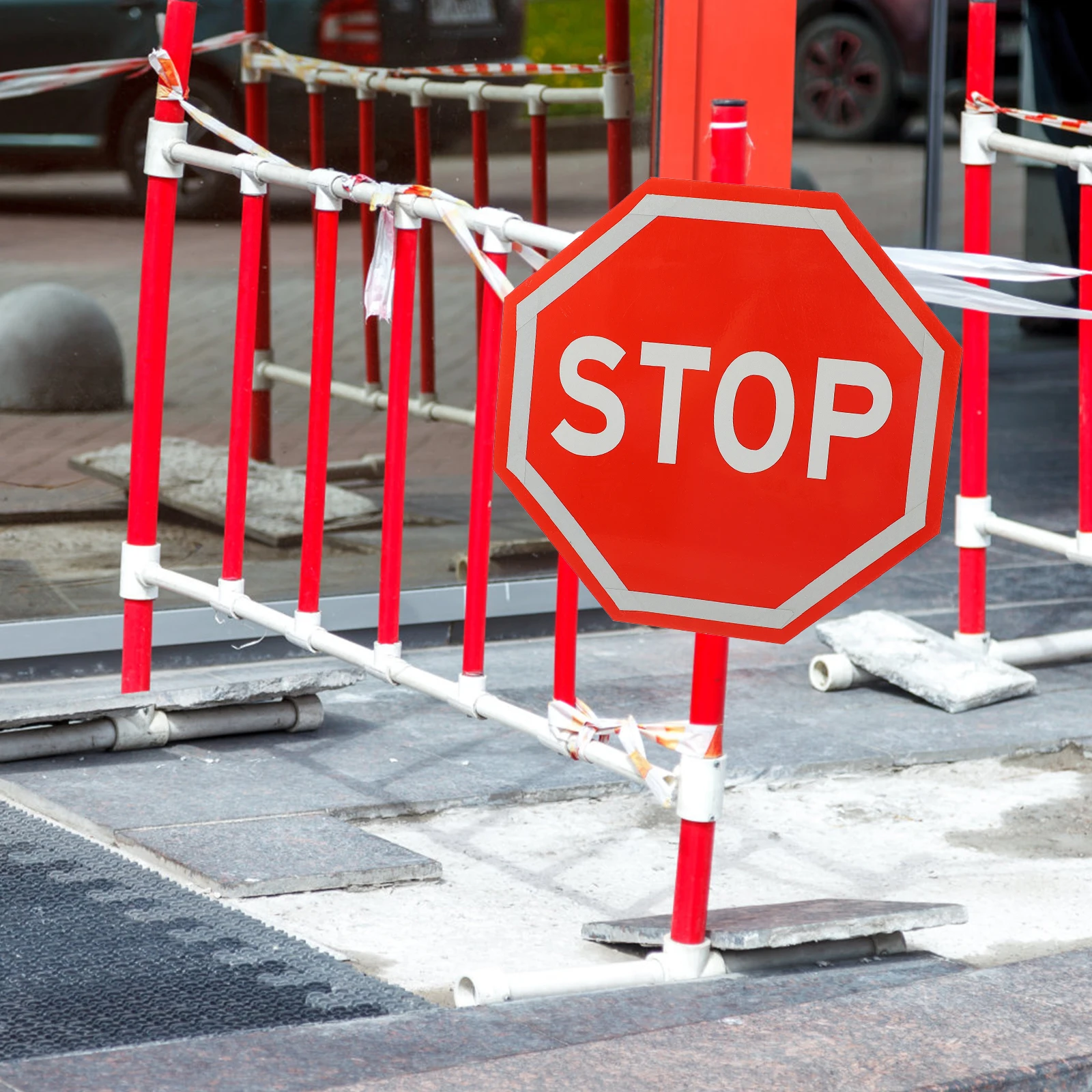 

Reflective Stop Traffic Safety Sign Board Warning Sign For Road Construction Trucks Tractors Trailers Maintenance
