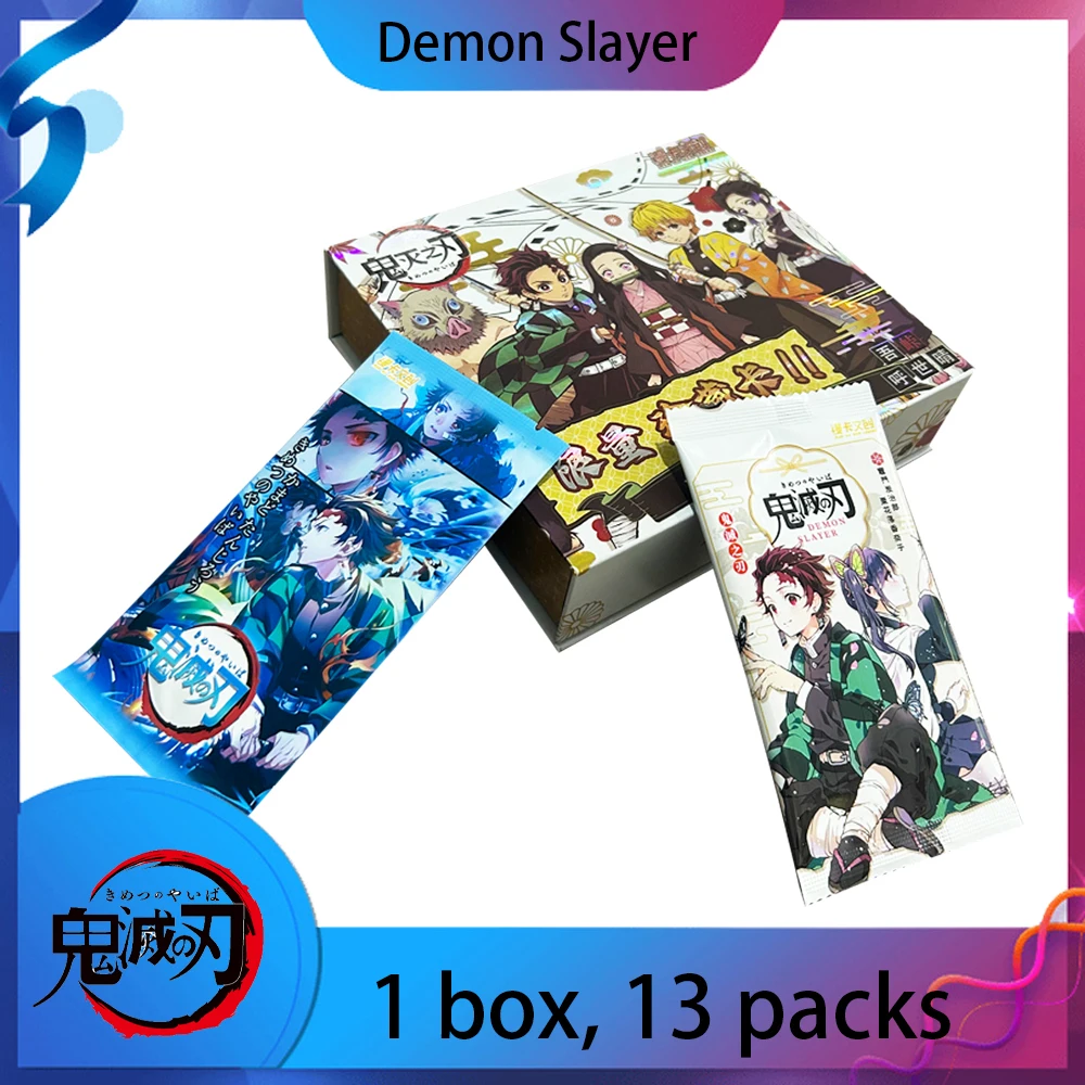 2024 New Demon Slayer Card Booster Box TCG Game Cards Kimetsu Yaiba Table Playing Toys For Family Children Christmas Gifts