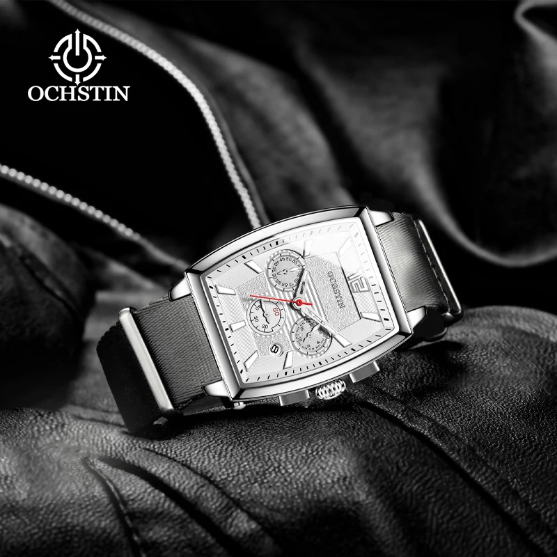 OCHSTIN2024 new creative nylon series simple and versatile style men's quartz watches original quartz movement men's wristwatche