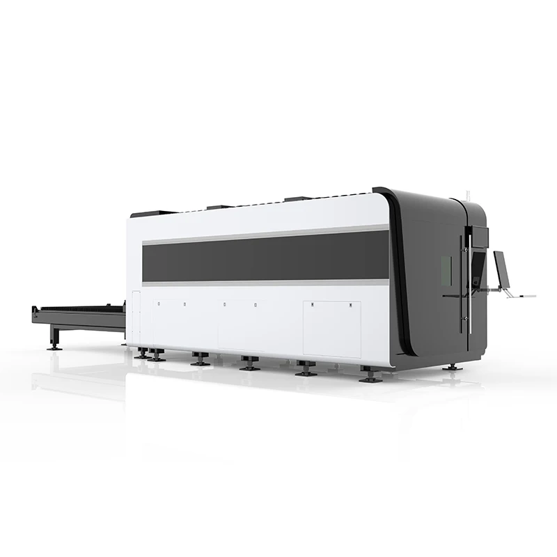 

High Accuracy 3-Axis CNC Fiber Laser Cutting Machine 3000W/6000W Cypcut Control AI BMP Support Water-Cooled