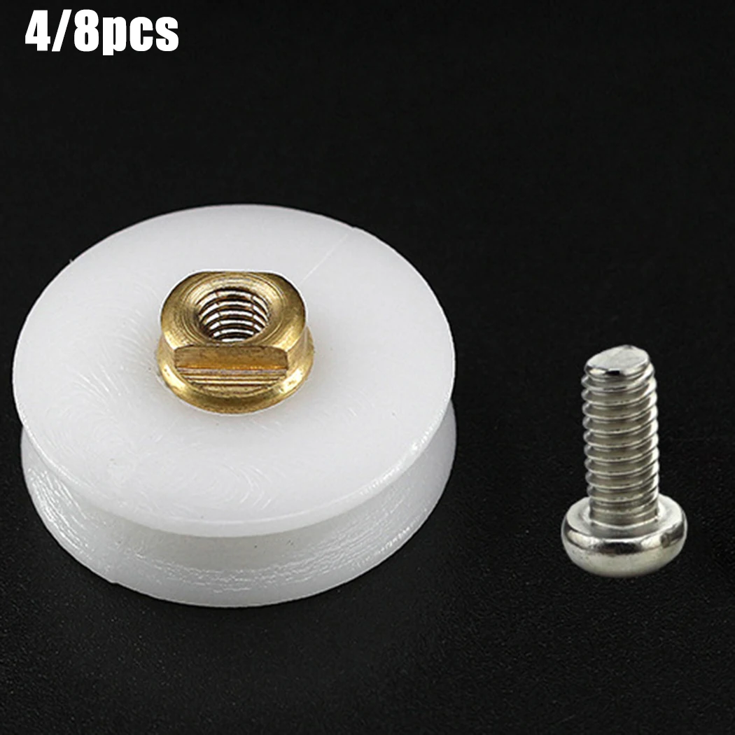 

Spares Rollers Wheels Accessories Grooved Guides Home Replacement Runners Shower Door Rollers 22mm Dia Practical