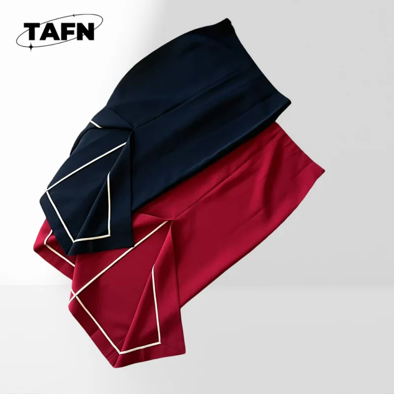 Miękka spódnica damska, codzienna, z wysokim stanem, w kształcie litery A, elegancka, codzienna mini spódniczka damska z wysokim stanem, estetyczna AH2202