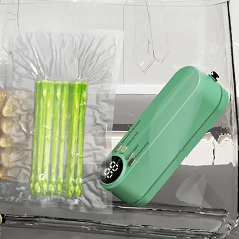 A97ZZ Mini Wireless Fully Automatic Vacuum Sealing Machine Household Small Portable Food Packaging Plastic Sealing Machine