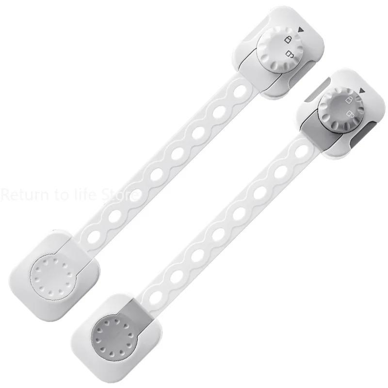 Adjustable Child Safety Locks Baby Proof Cabinet Latches Drawer Door Tool Free Installation