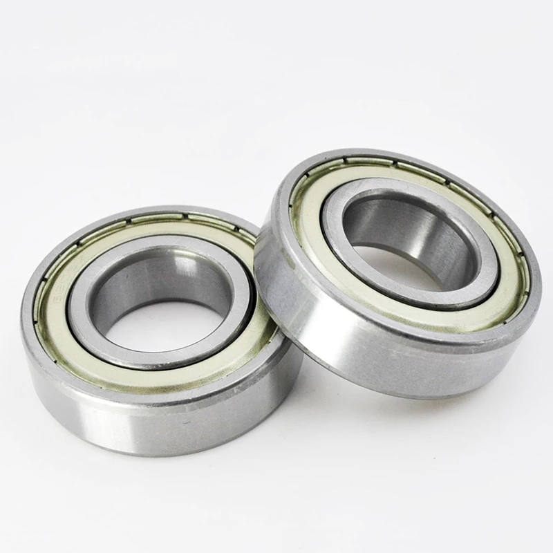 2pcs Chrome Steel Deep Groove Ball Bearings 6200 6201 6202 6203 6204 6205 ZZ 2Z Metal Dust Cover for Machinery Repair
