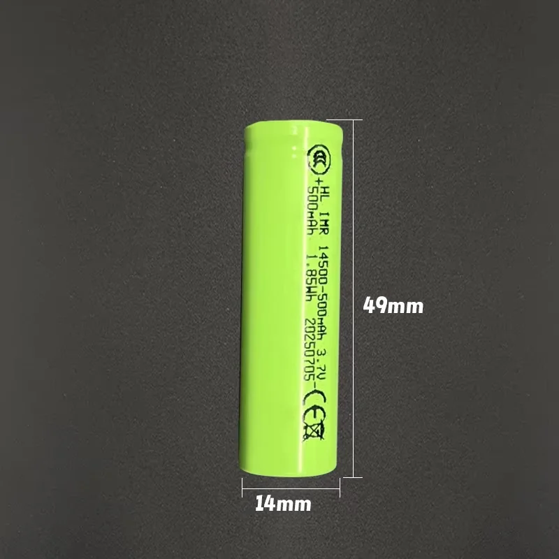 New 3.7v  14500 500mAh Li-Ion Battery Rechargeable Battery For Torch Led  Flashlight Toys+charger  High Power LED Flashlight